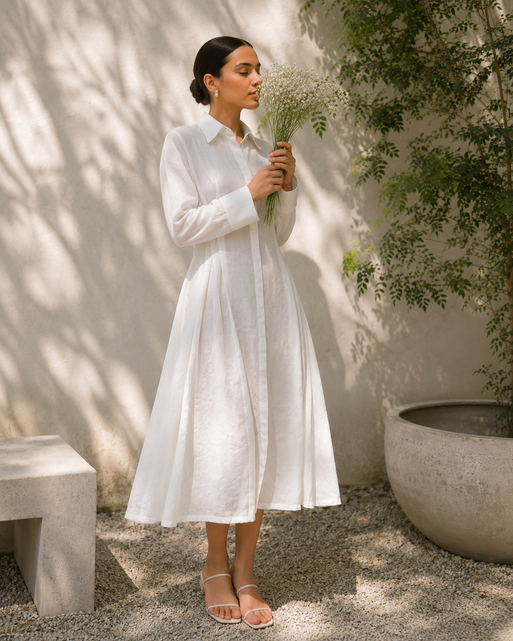 Ahalya Linen A line dress