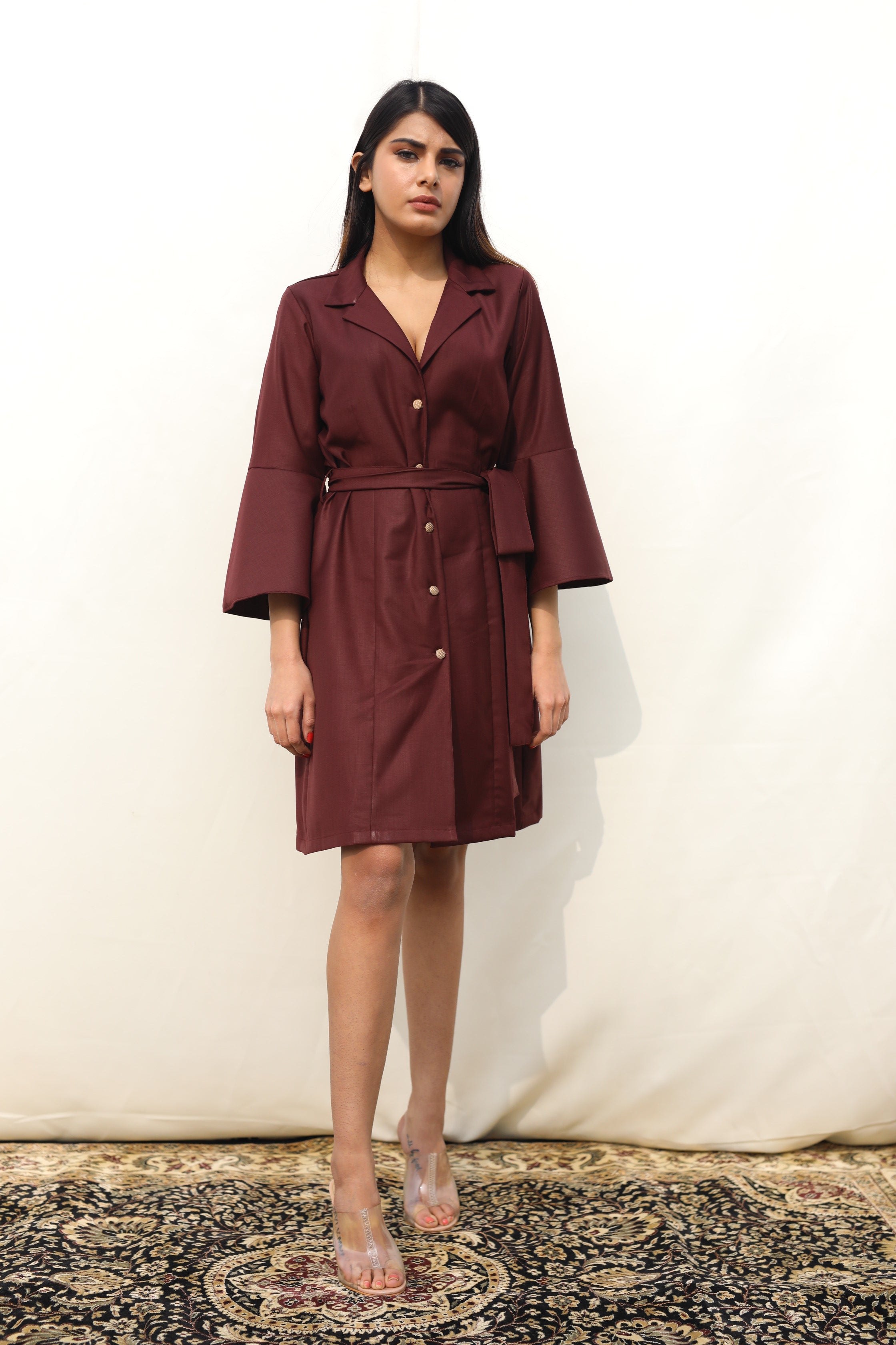 Carmine Rose dress