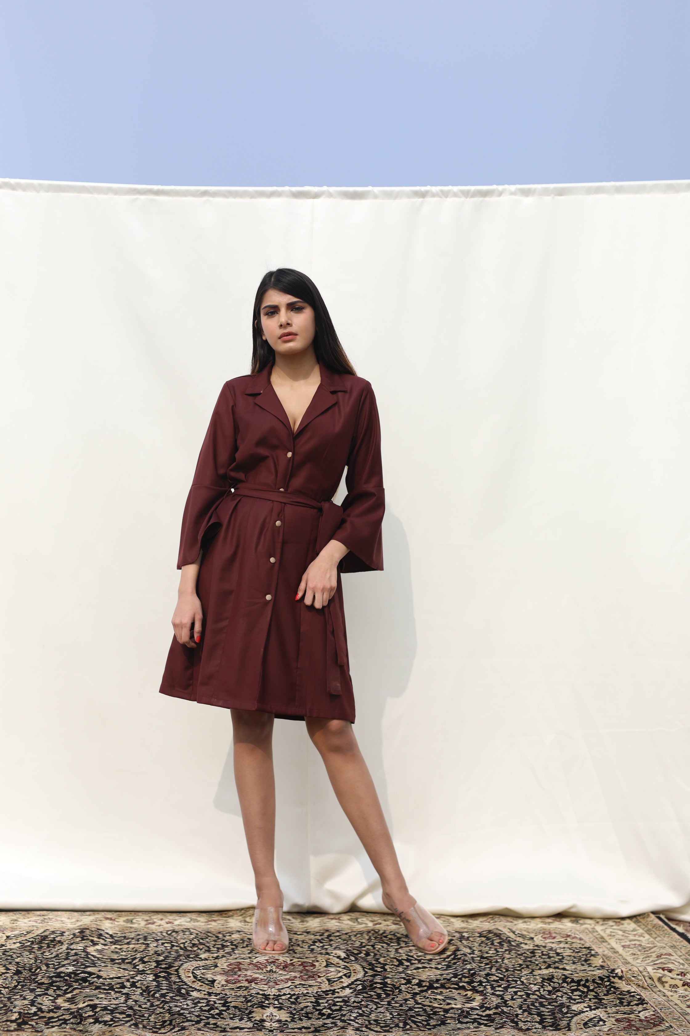 Carmine Rose dress