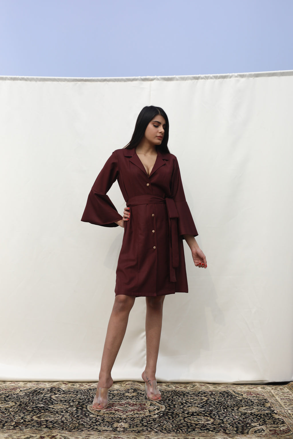 Carmine Rose dress