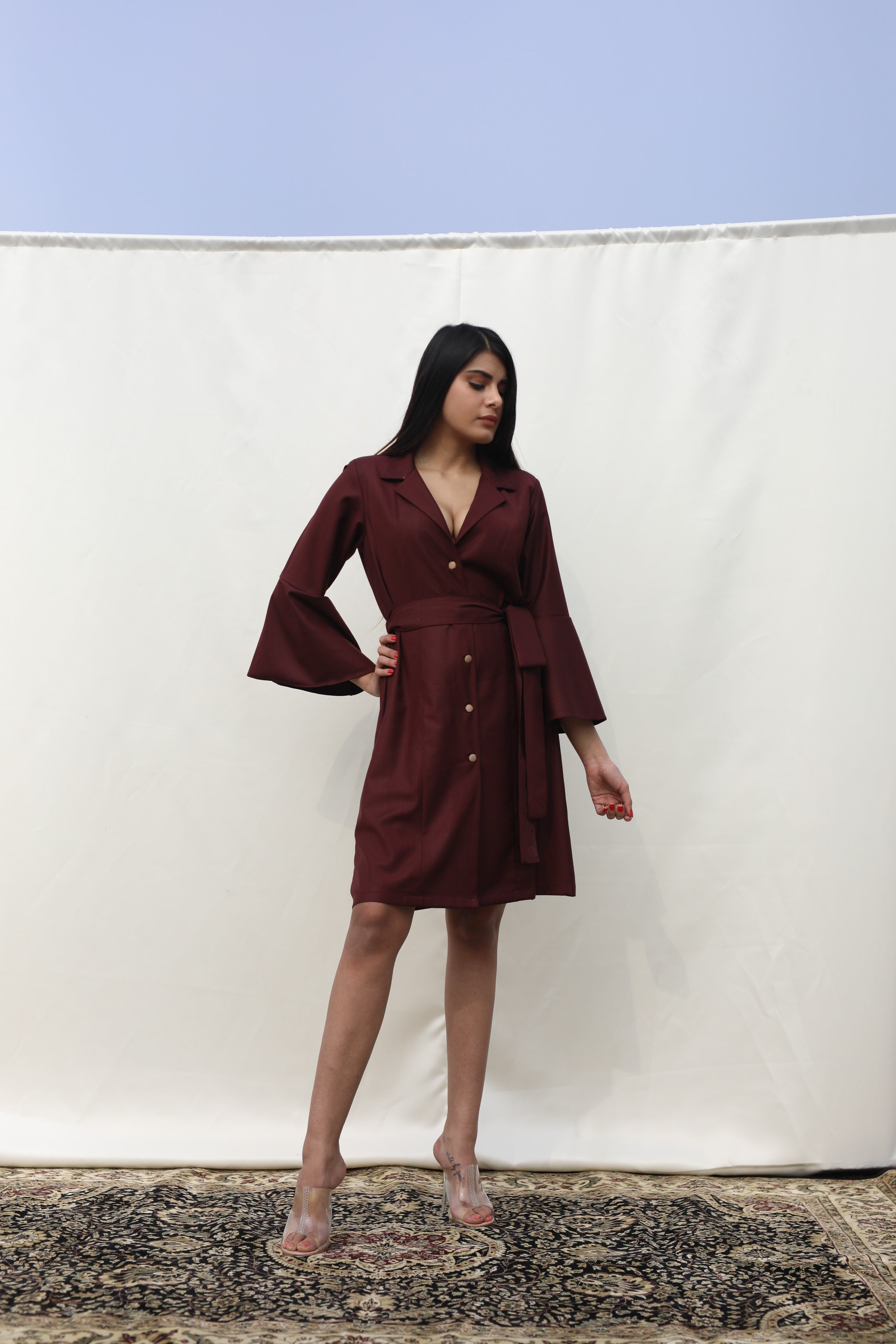Carmine Rose dress