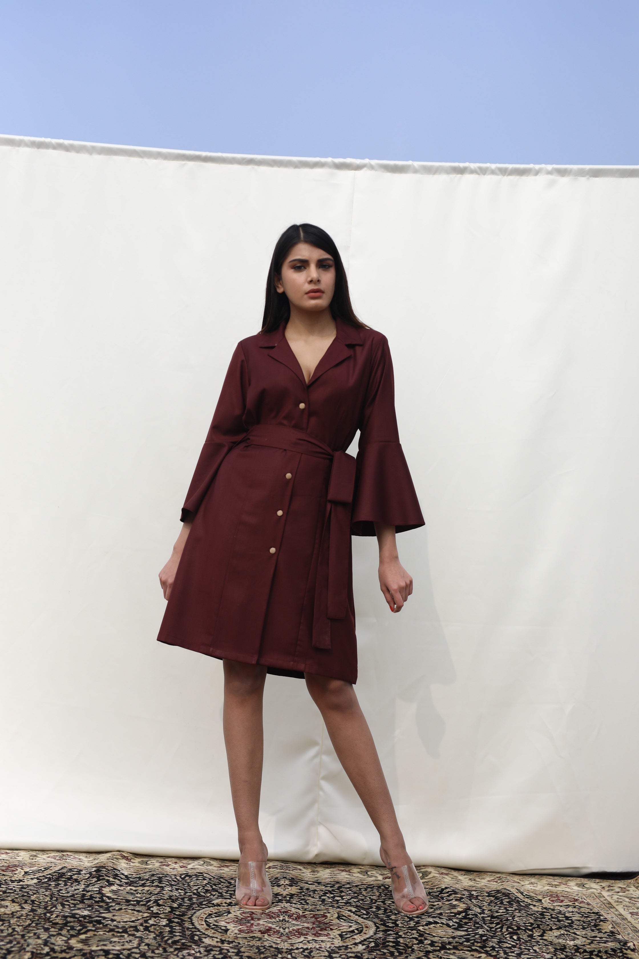 Carmine Rose dress