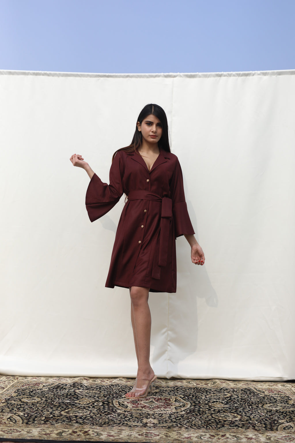Carmine Rose dress