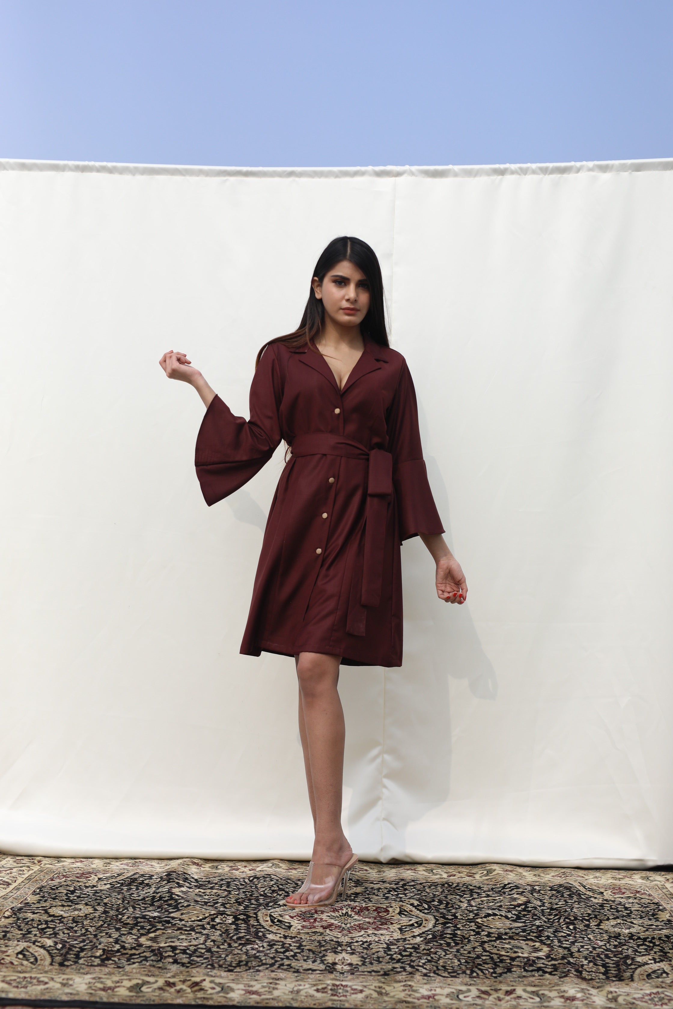 Carmine Rose dress