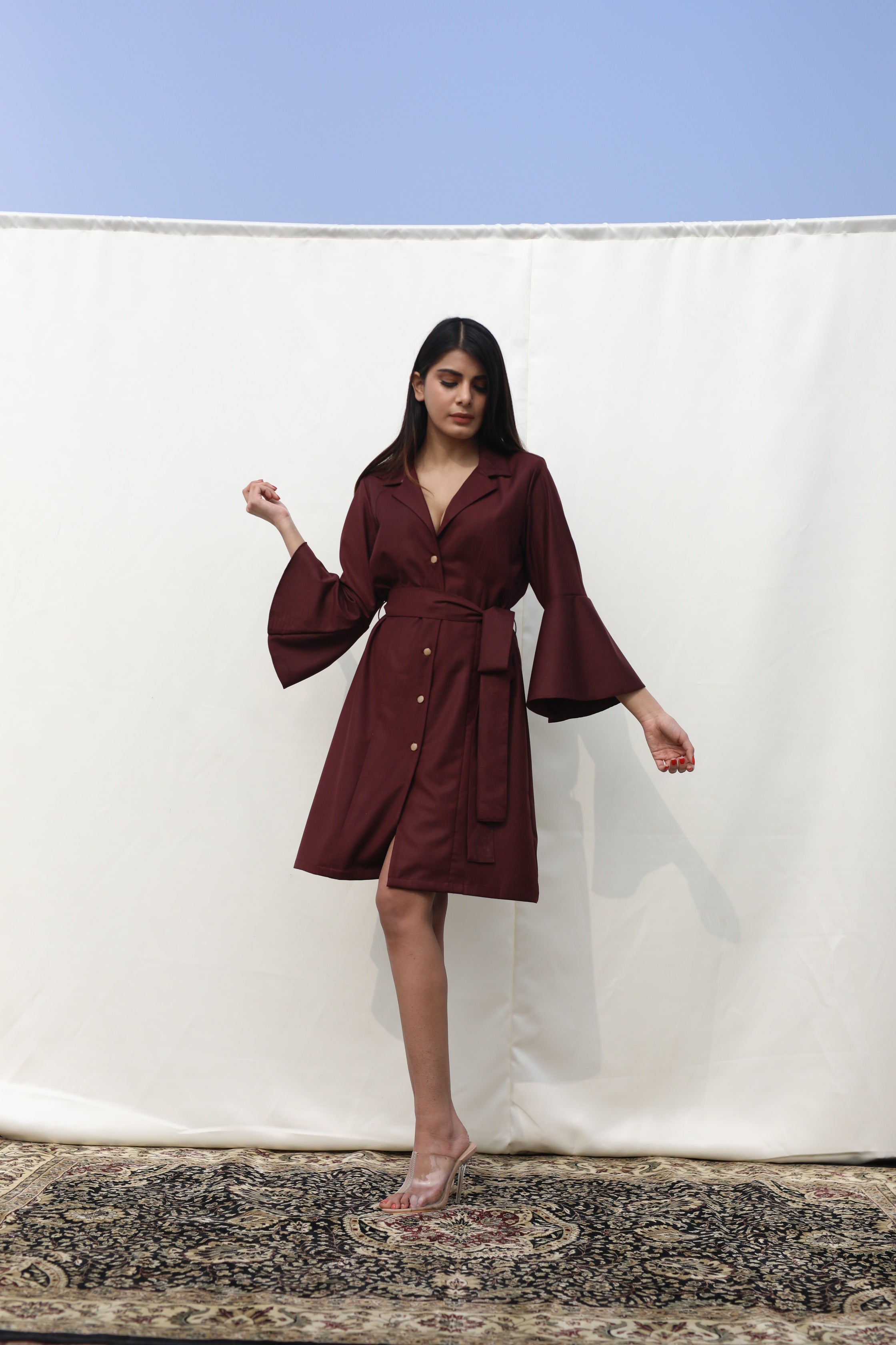 Carmine Rose dress
