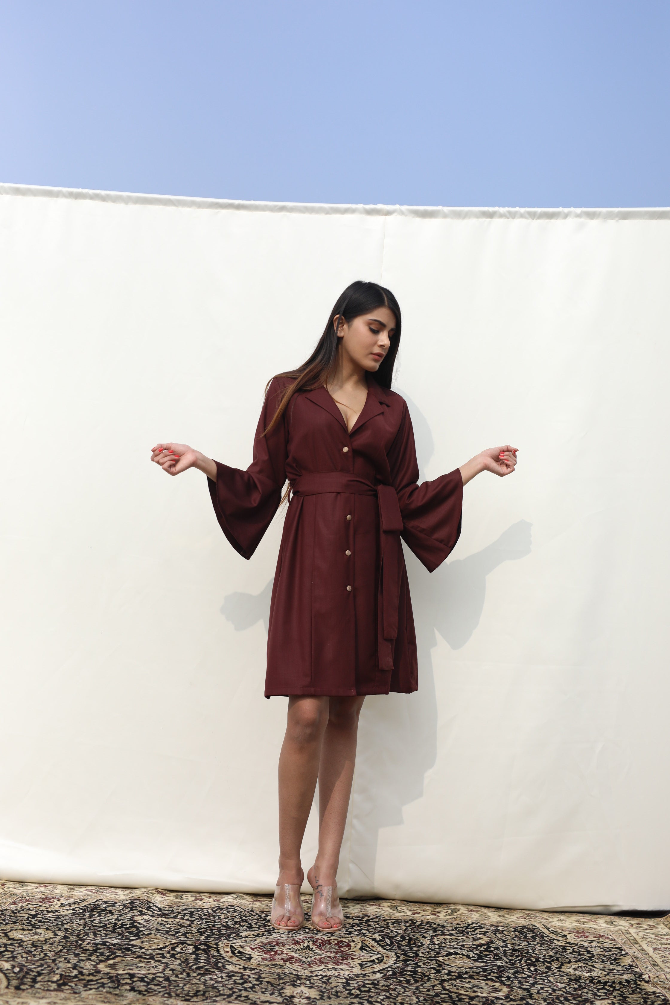 Carmine Rose dress