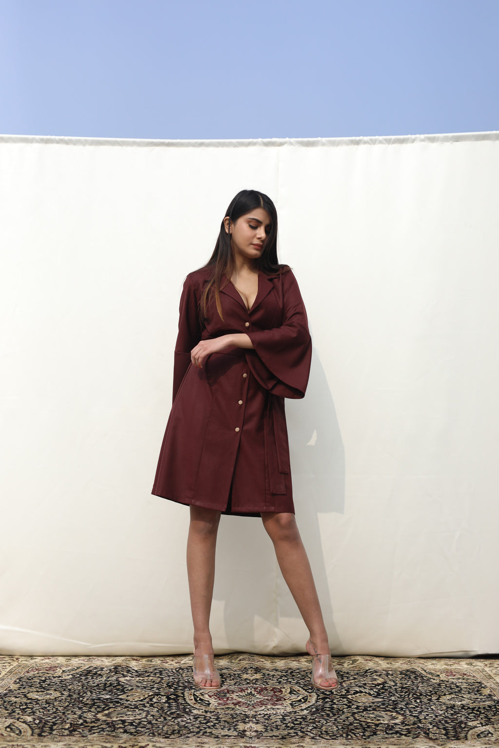 Carmine Rose dress