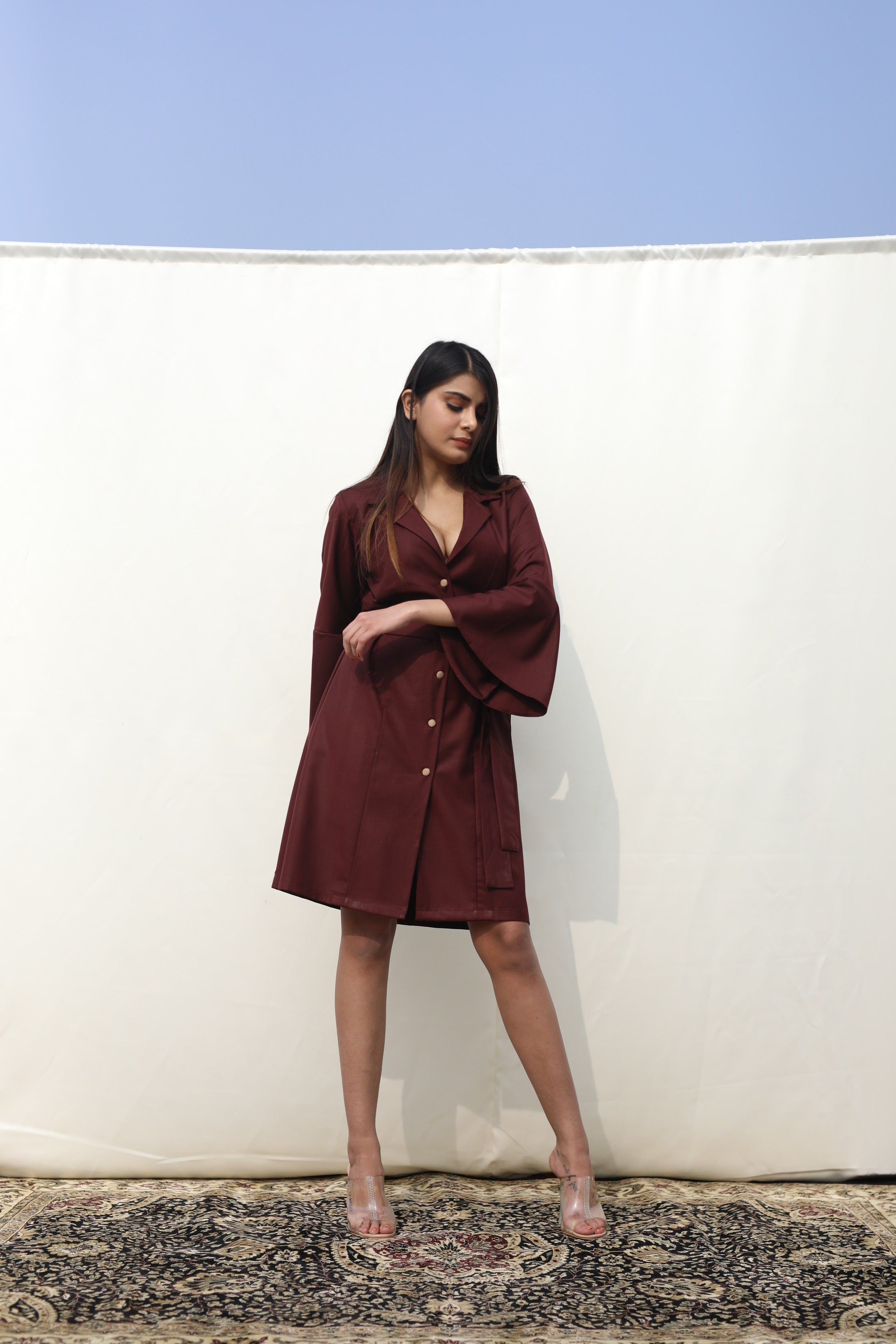 Carmine Rose dress