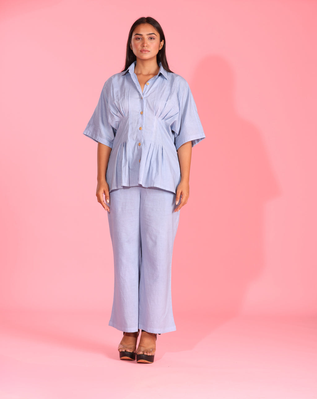 Serene Sky Co-ord Set – Effortless Calm & Elegance