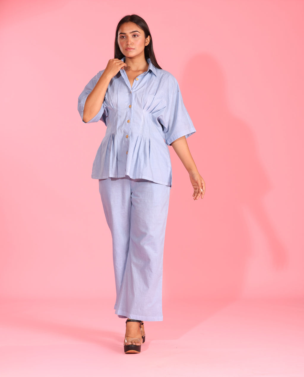 Serene Sky Co-ord Set – Effortless Calm & Elegance