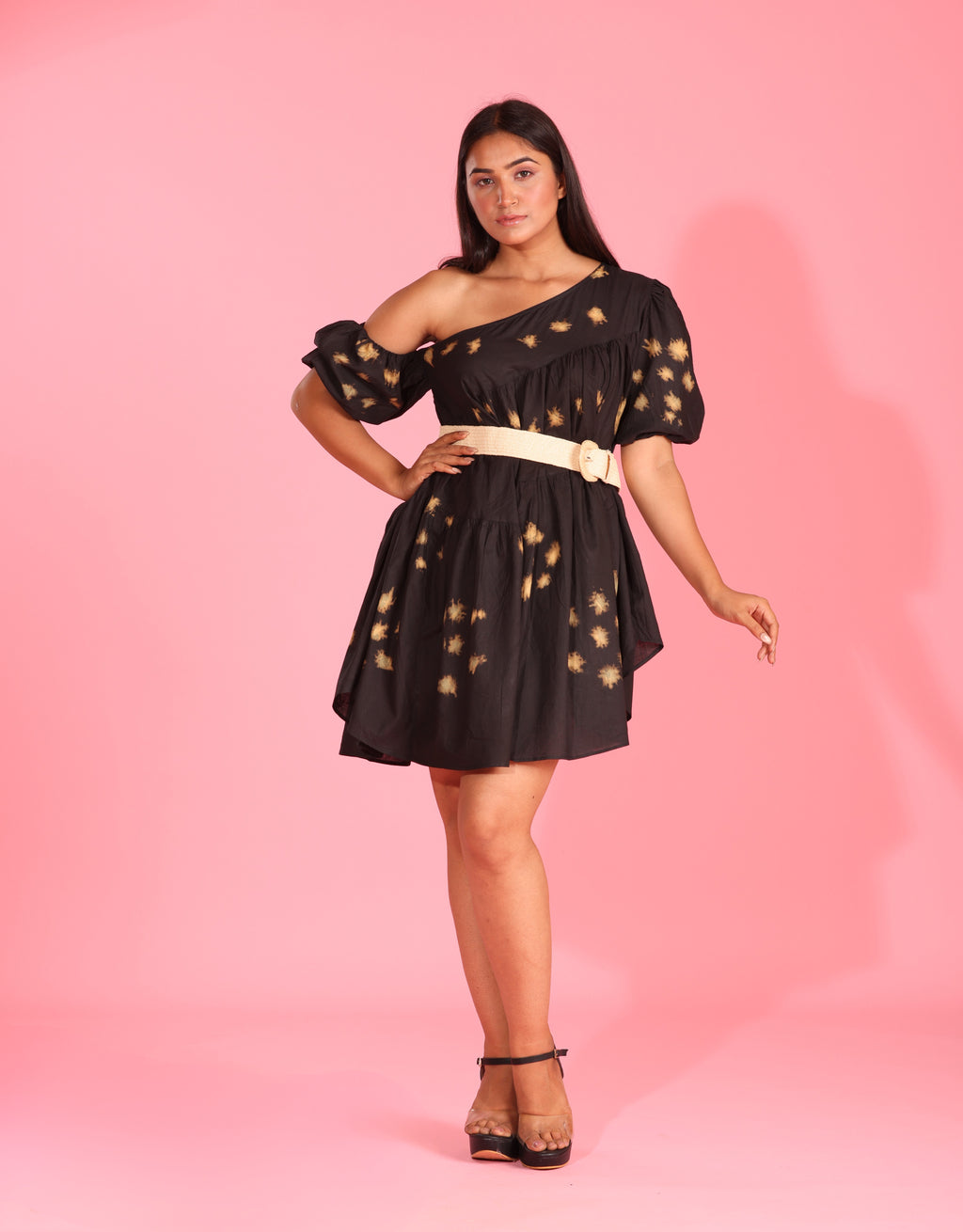 Earth Whisper One-Shoulder Dress – Art Meets Nature