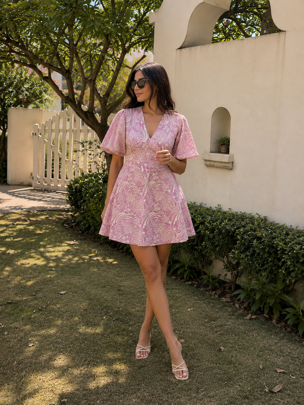 Anaya Paisely Flutter Dress