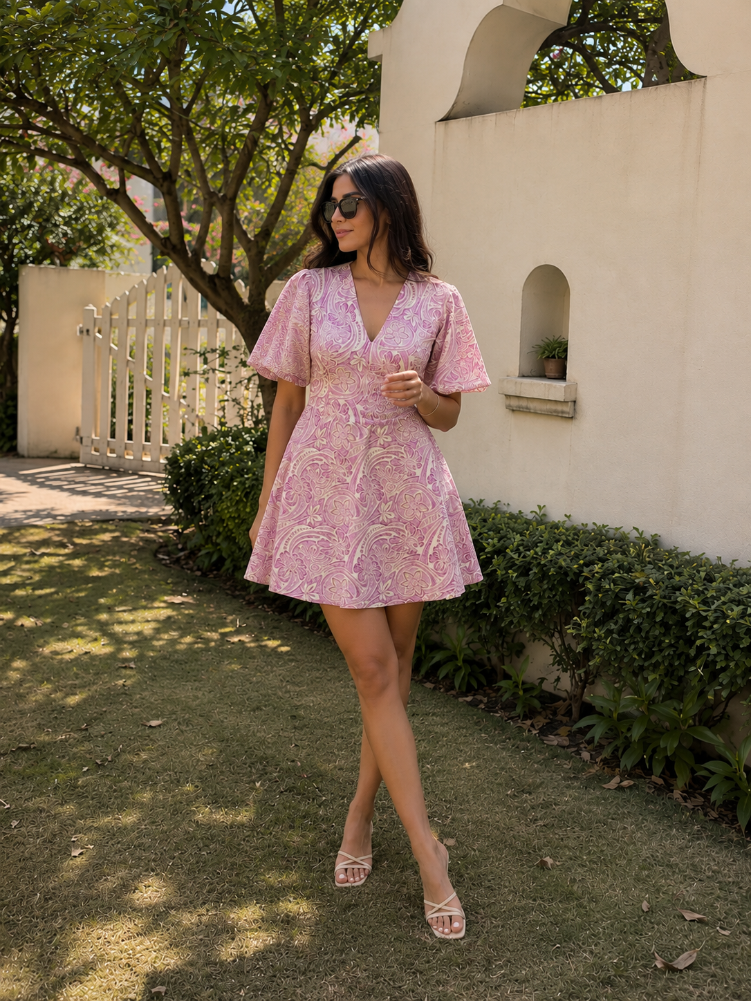 Anaya Paisely Flutter Dress