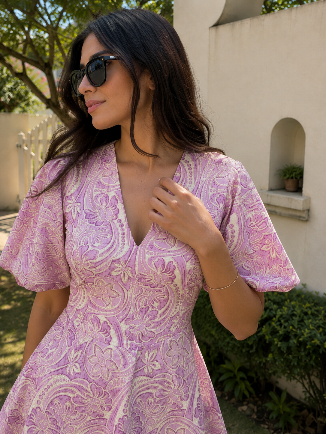 Anaya Paisely Flutter Dress