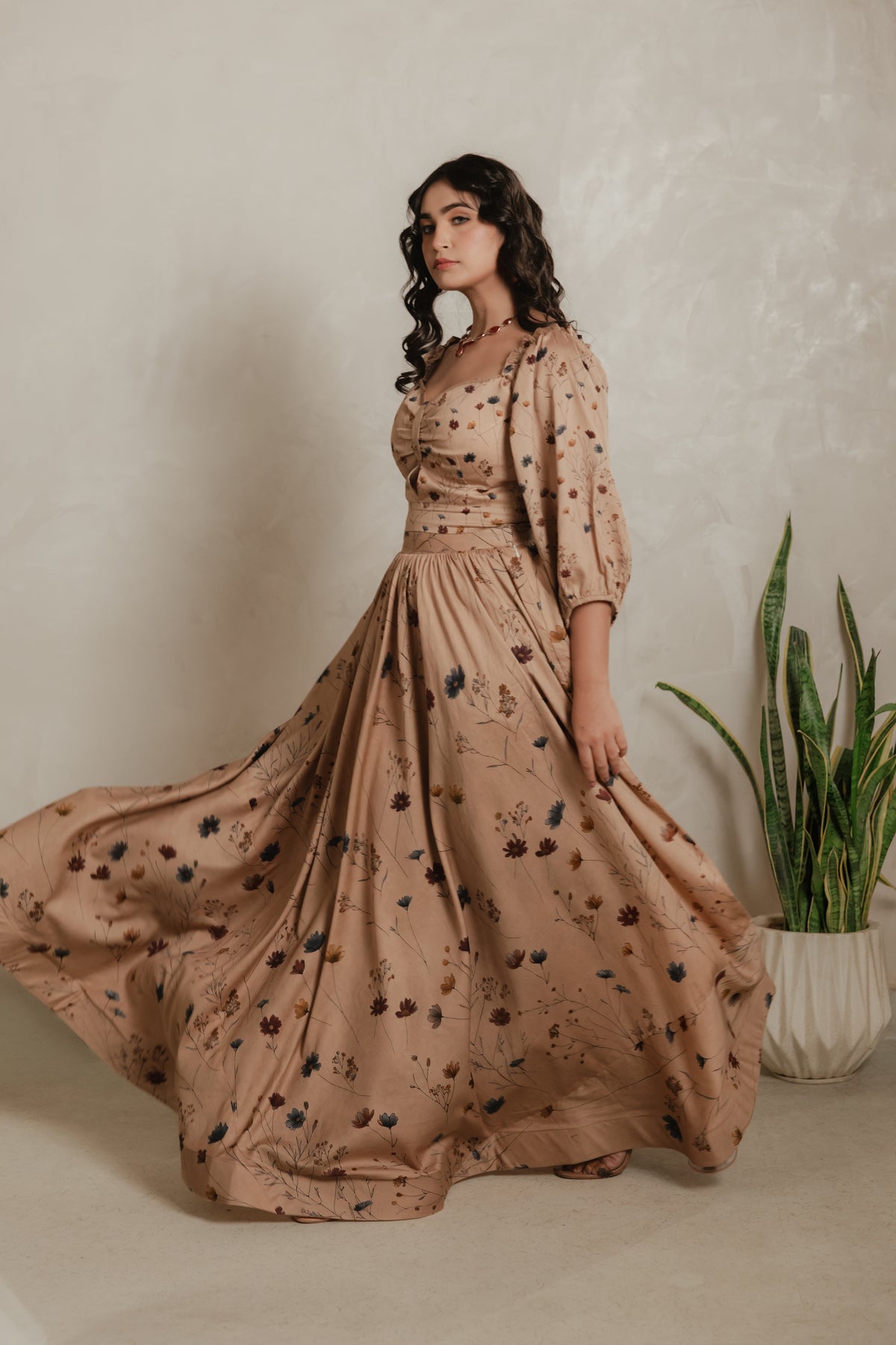 Sthira Nigella co-ord set, side view