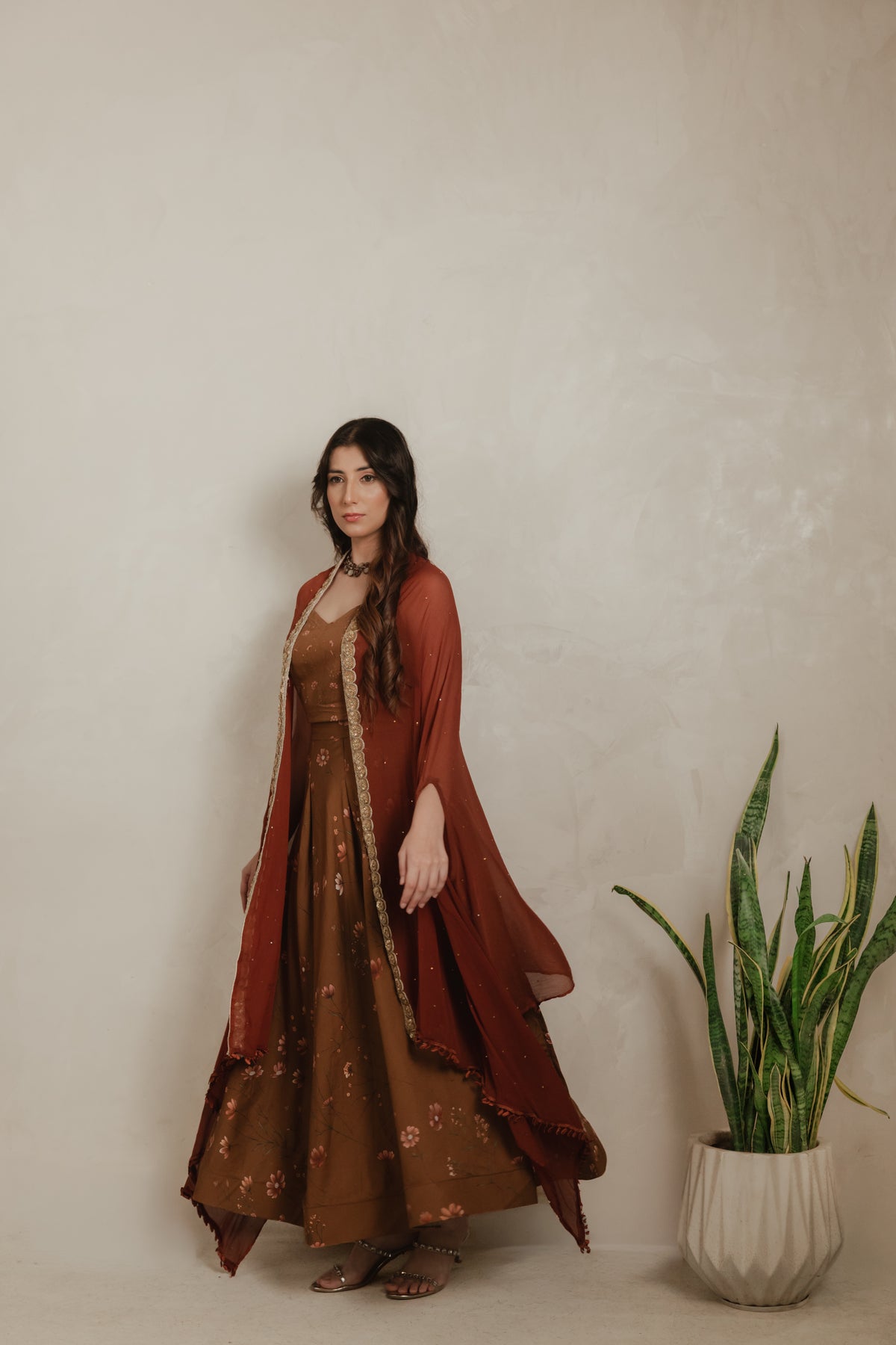 Sthira Zinnia co-ord set, front view