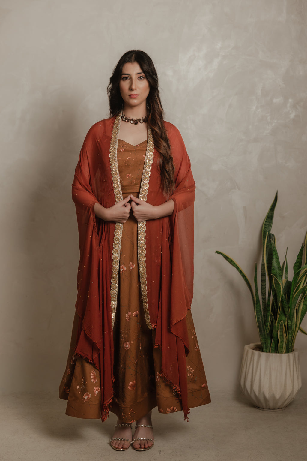 Sthira Zinnia co-ord set, front view
