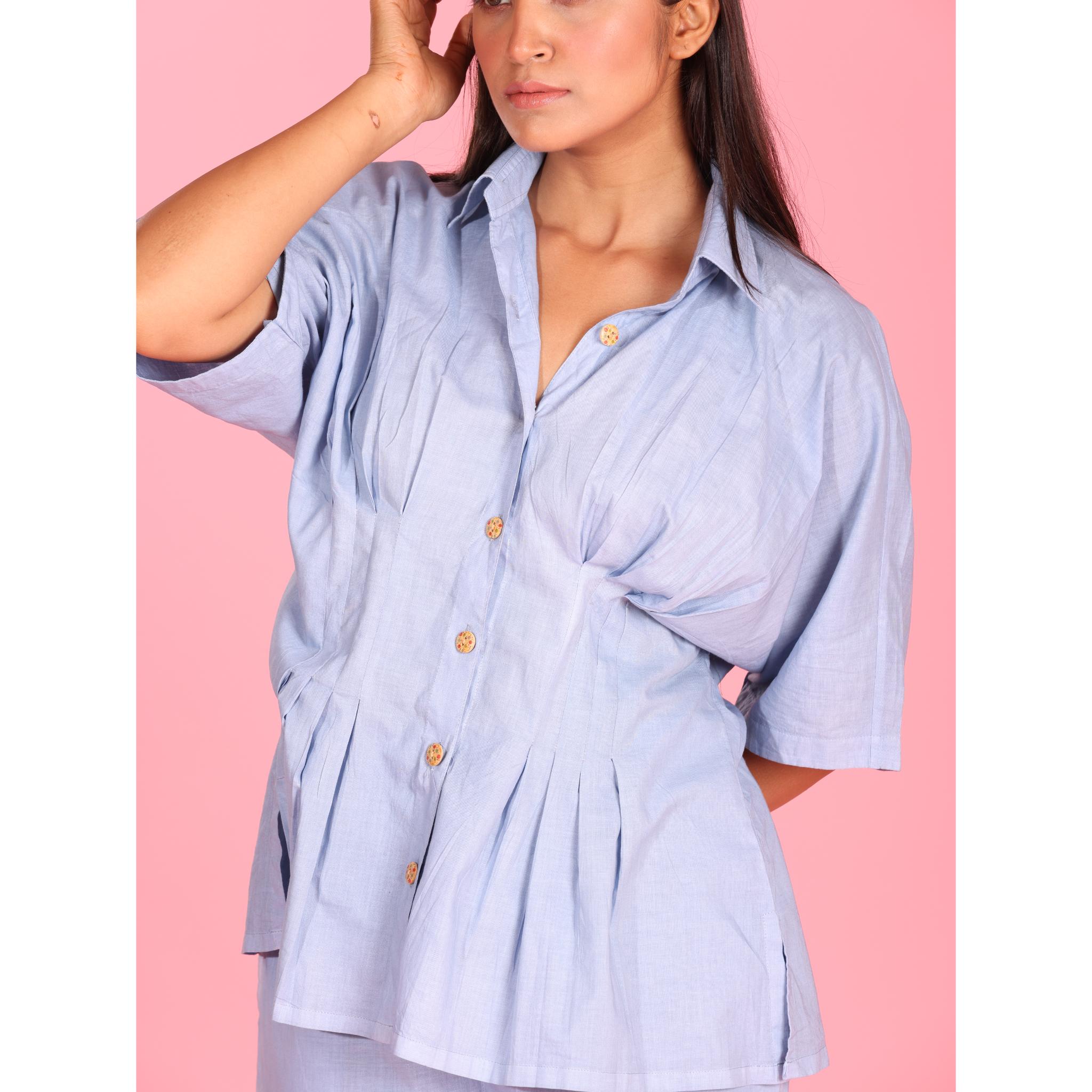 Serene Sky Co-ord Set – Effortless Calm & Elegance