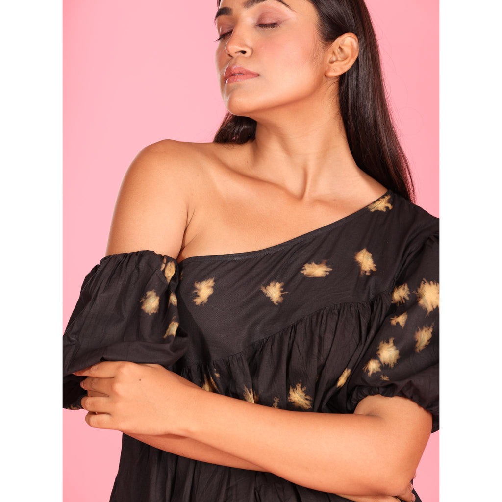 Earth Whisper One-Shoulder Dress – Art Meets Nature