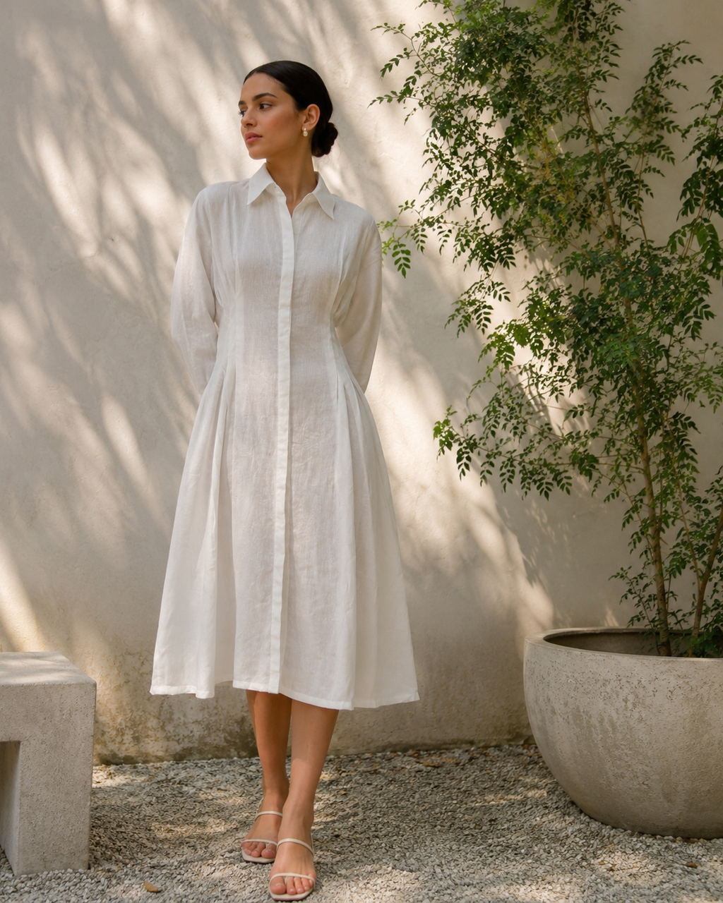 Ahalya Linen A line dress