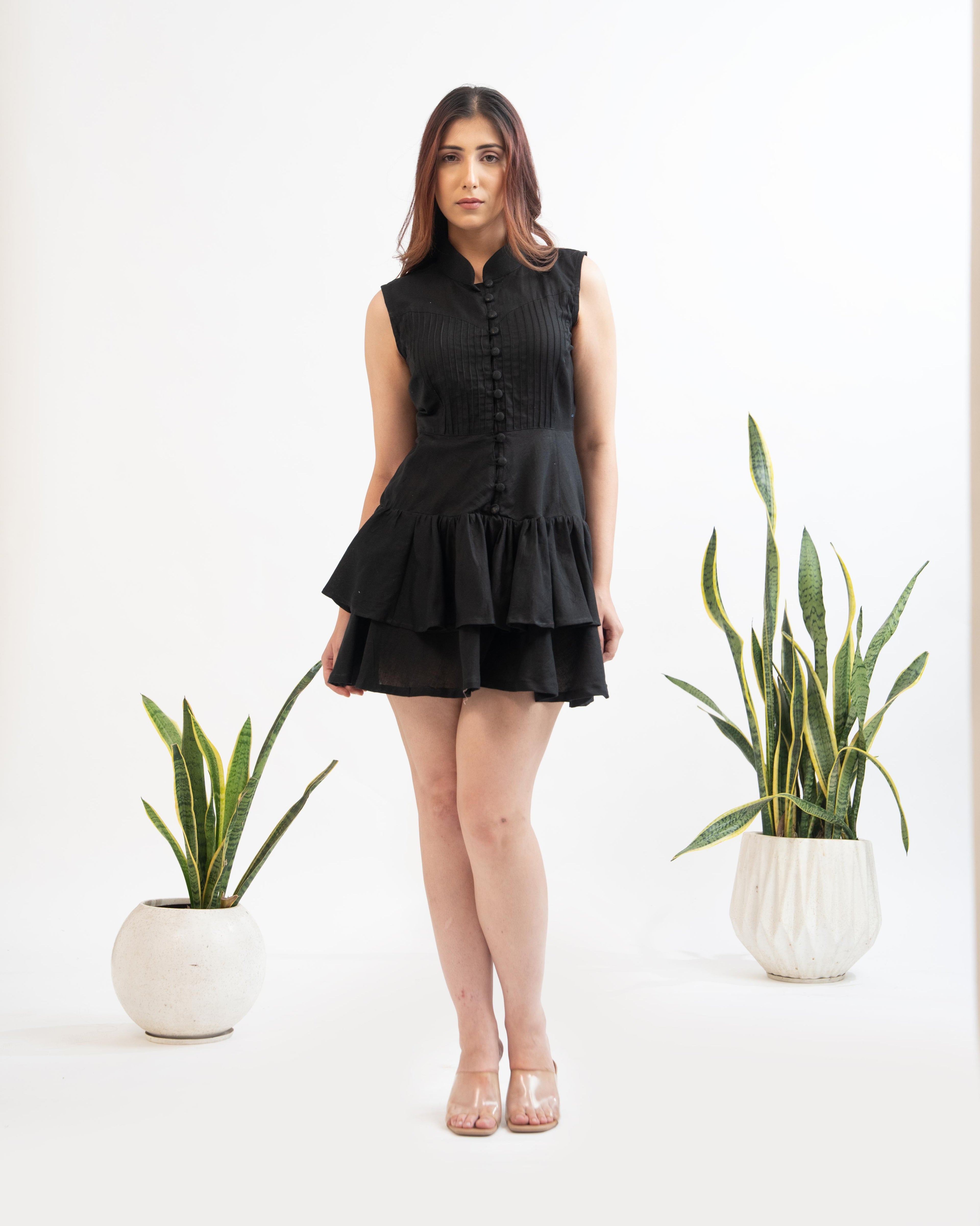 Earth Song Dress: Midnight Black