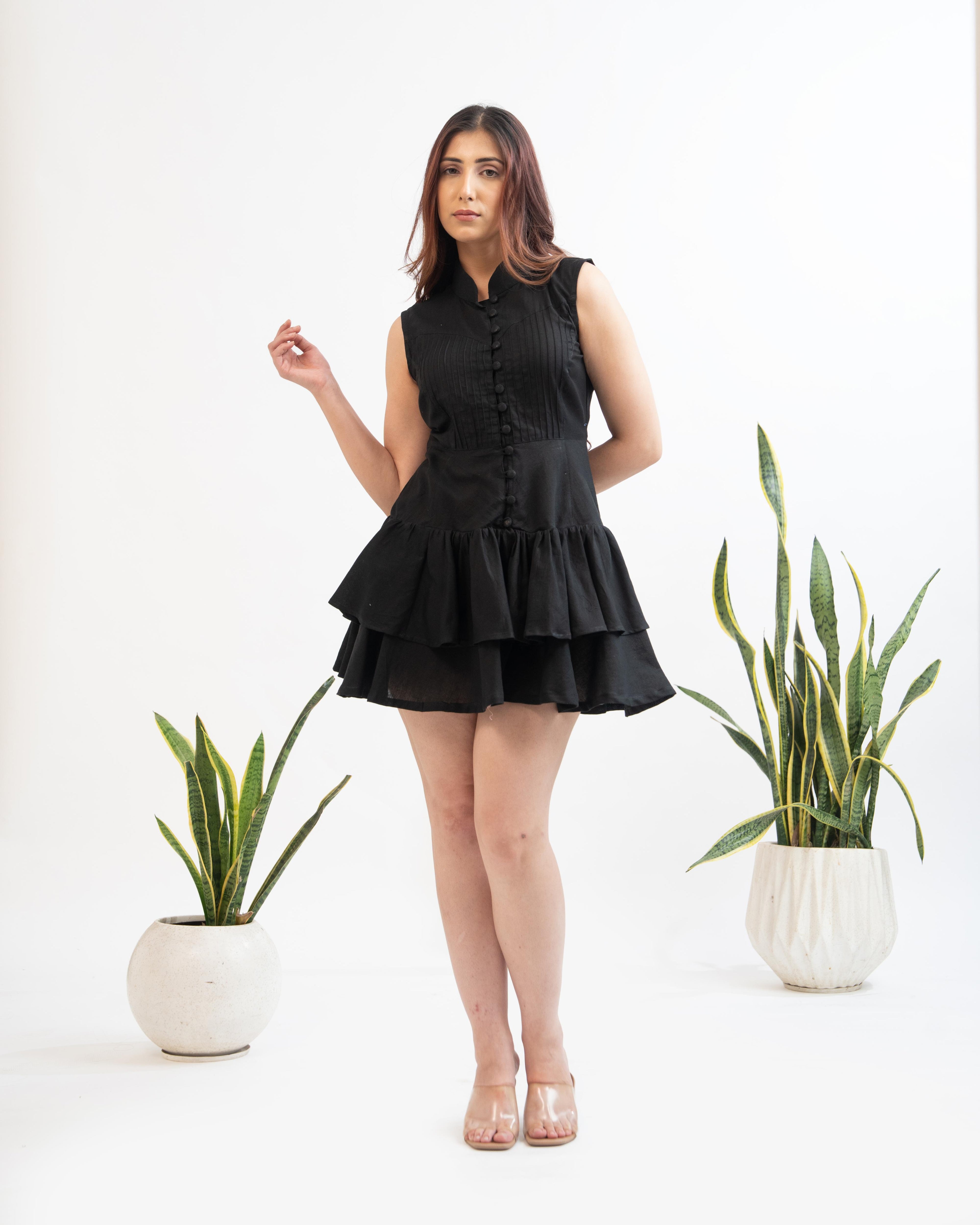 Earth Song Dress: Midnight Black
