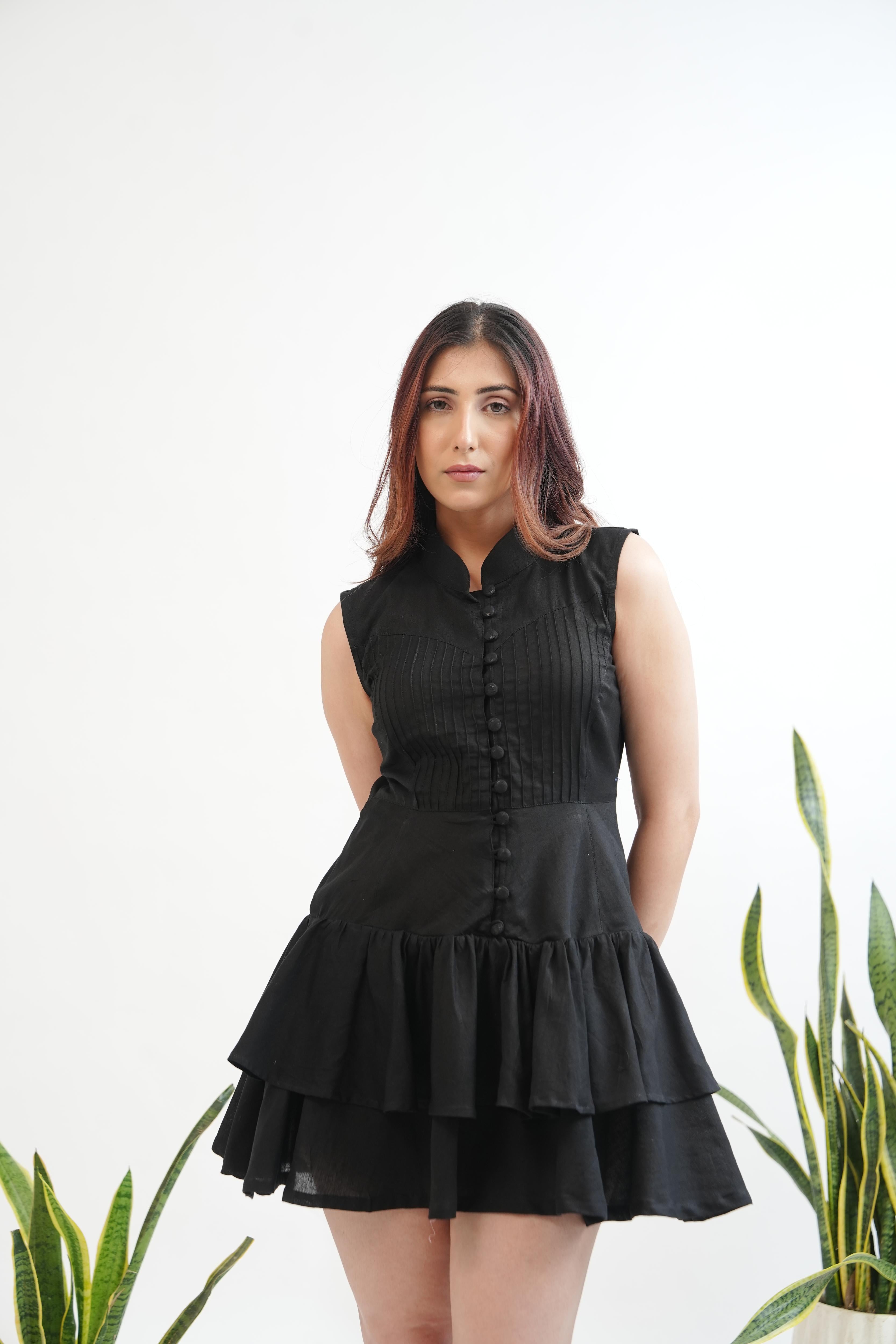 Earth Song Dress: Midnight Black