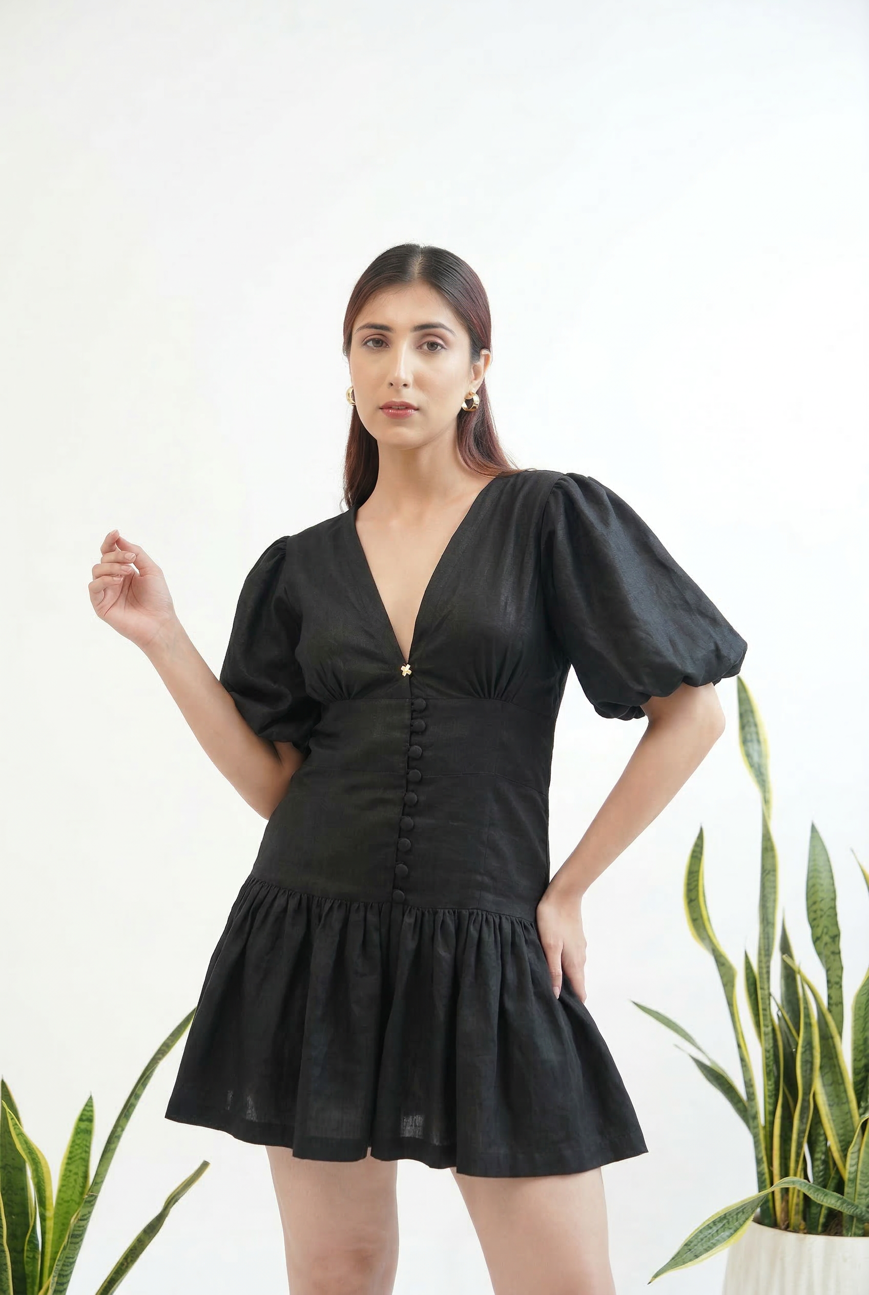 The Ivory Meadow Puff dress