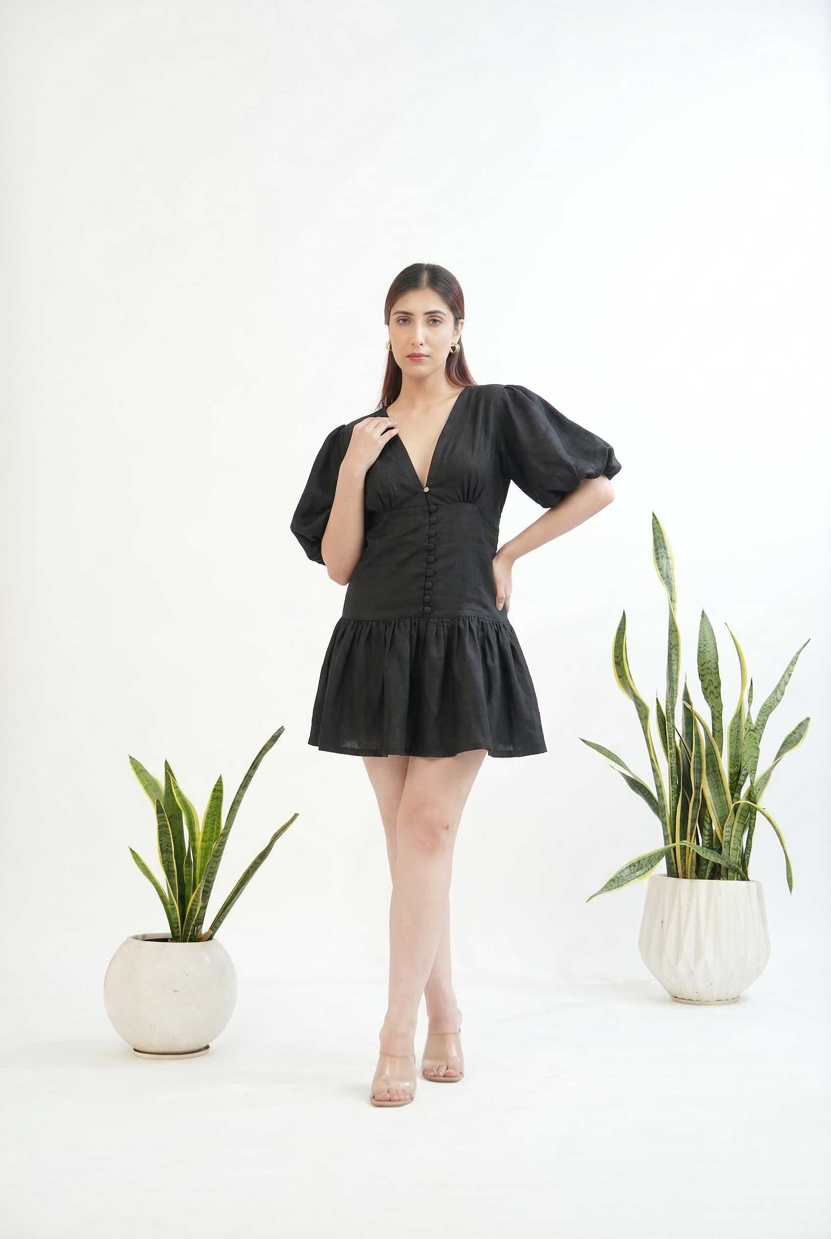 The Ivory Meadow Puff dress