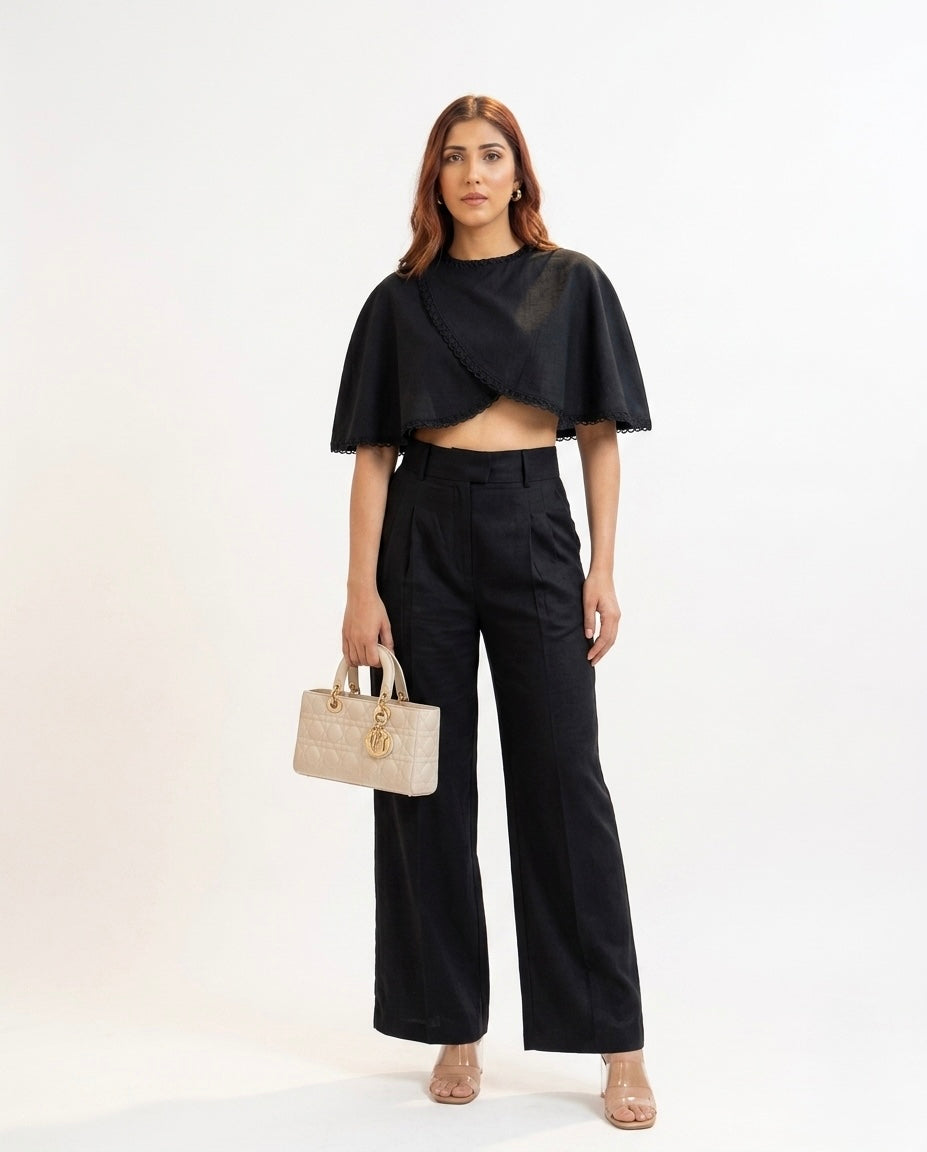 Ethereal Co-ord set Midnight Black