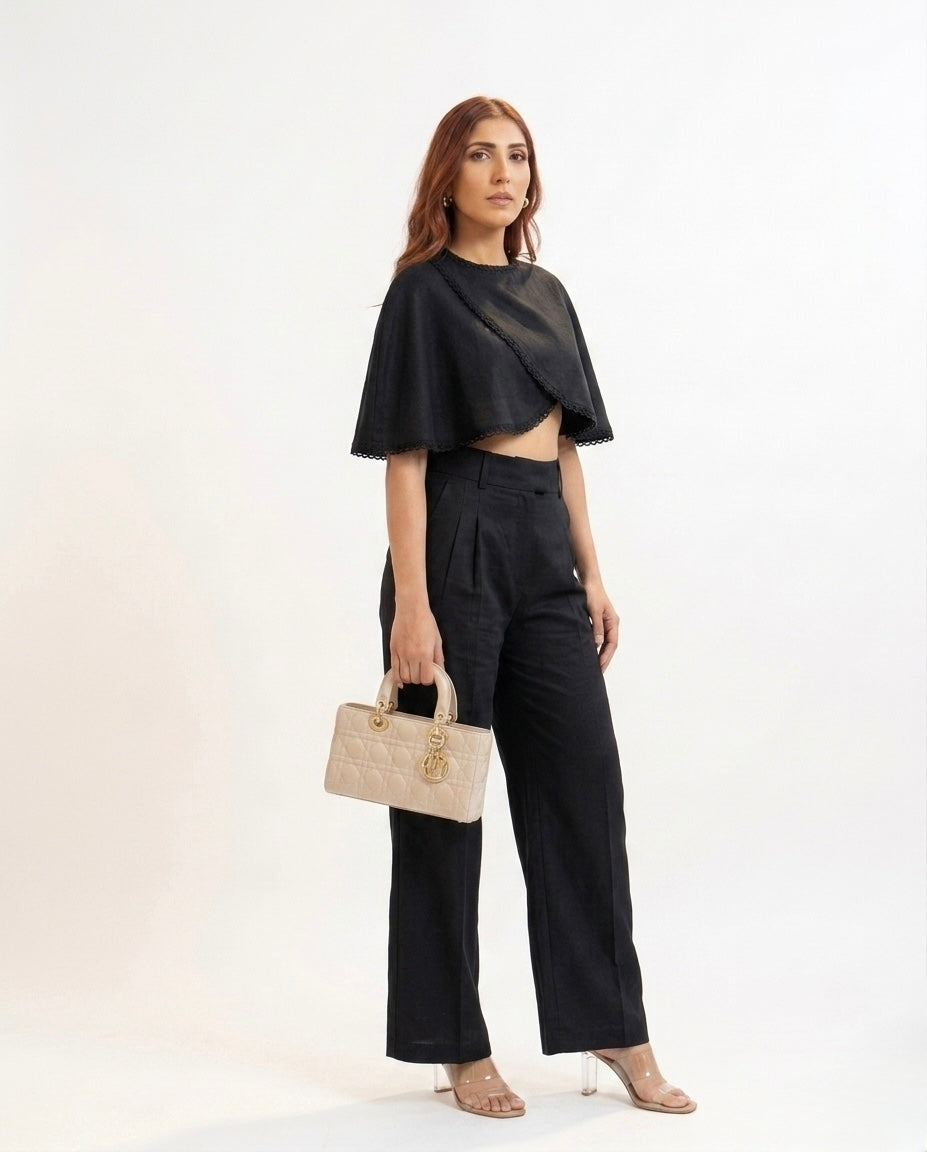 Ethereal Co-ord set Midnight Black