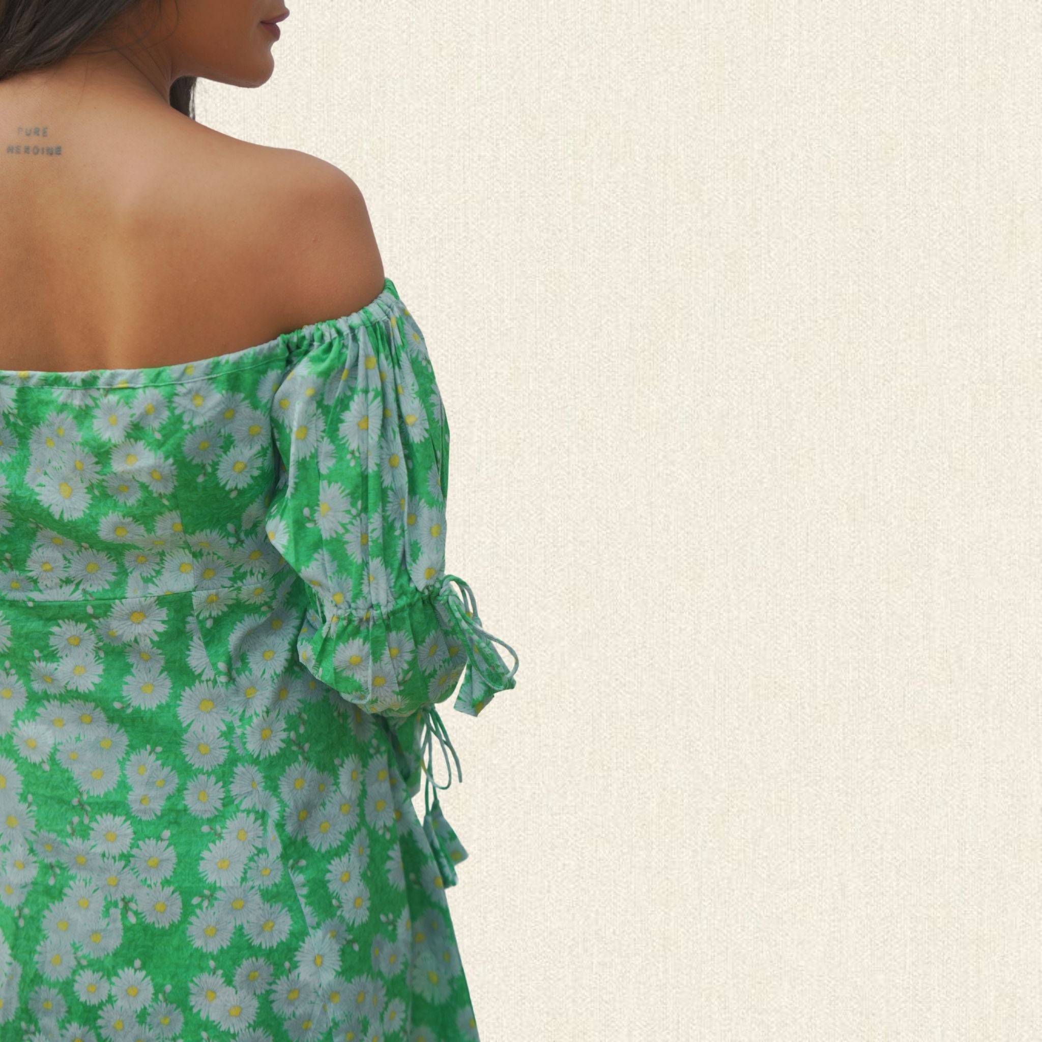 Wild Flower Drop Shoulder Dress
