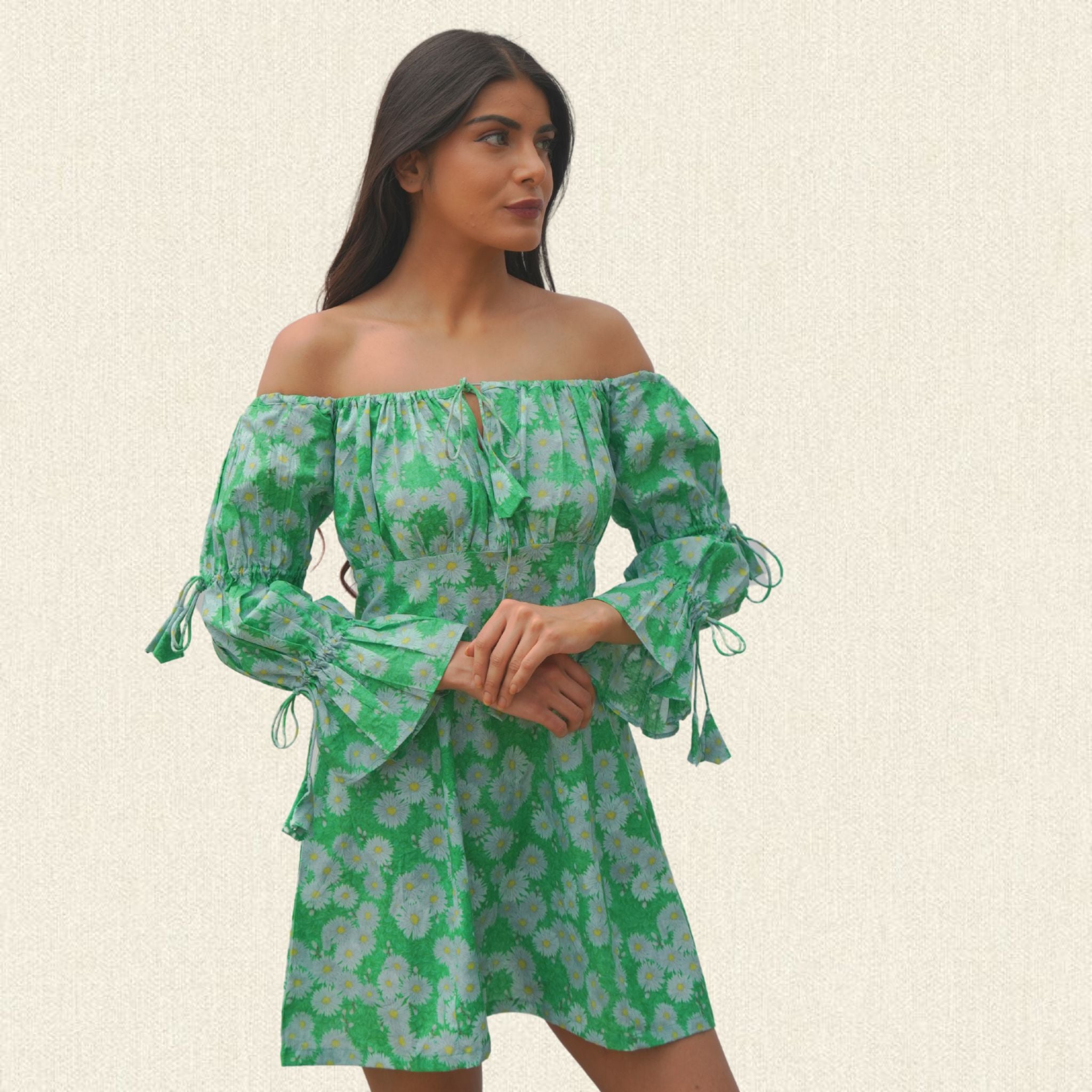 Wild Flower Drop Shoulder Dress