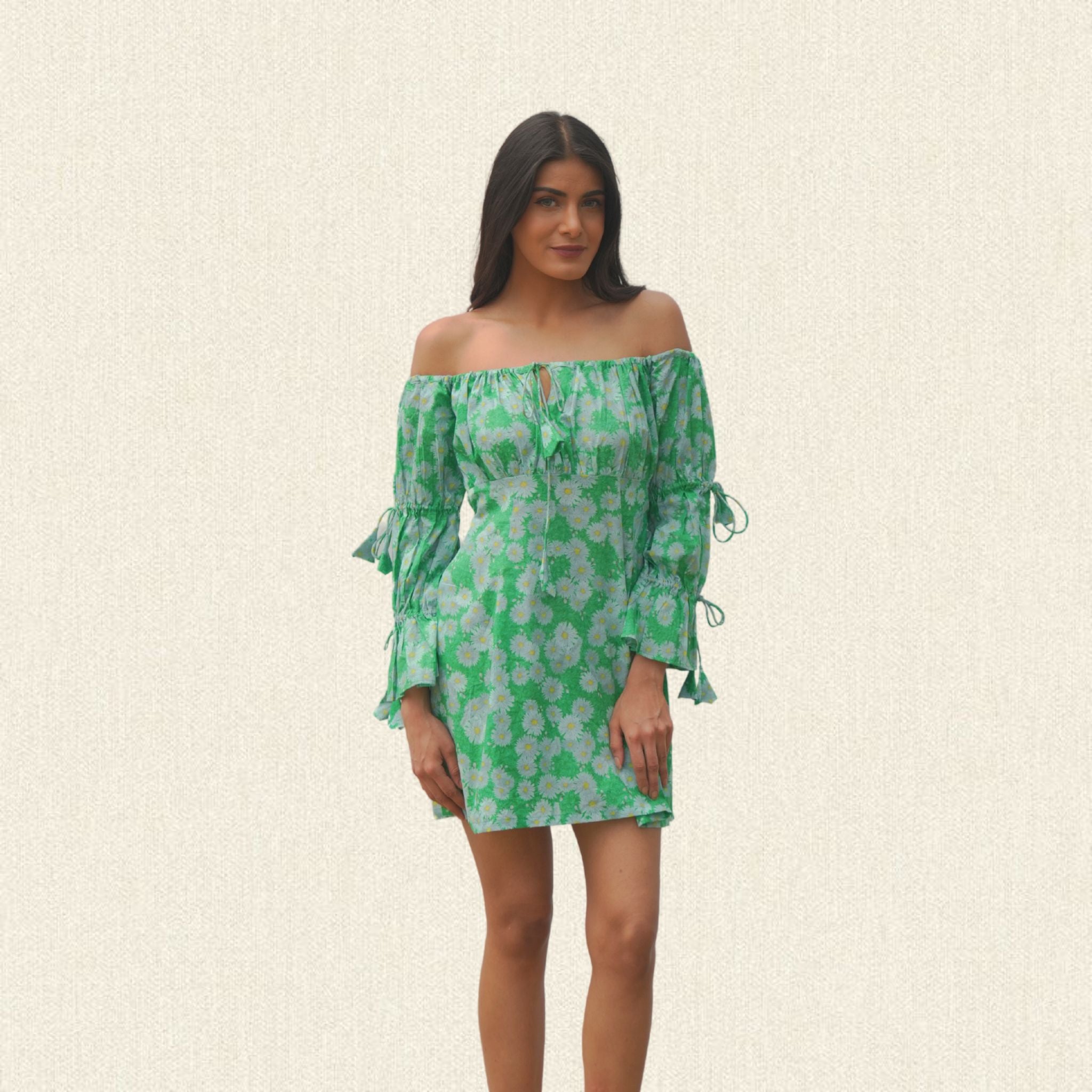 Wild Flower Drop Shoulder Dress