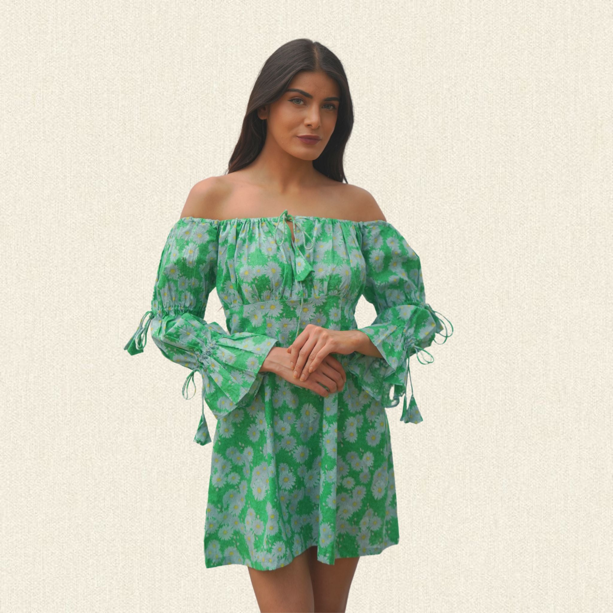 Wild Flower Drop Shoulder Dress