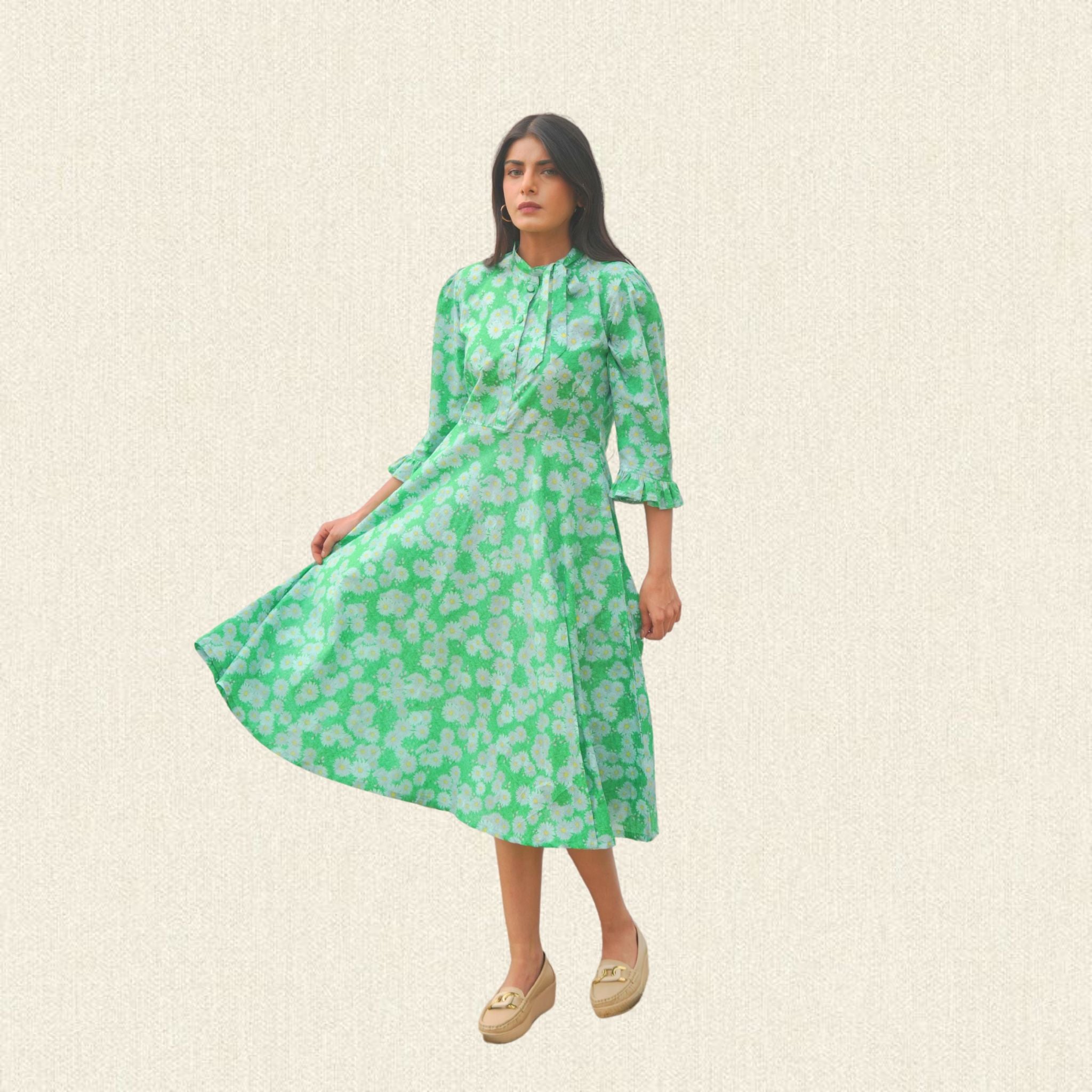 Wild Flower slit dress