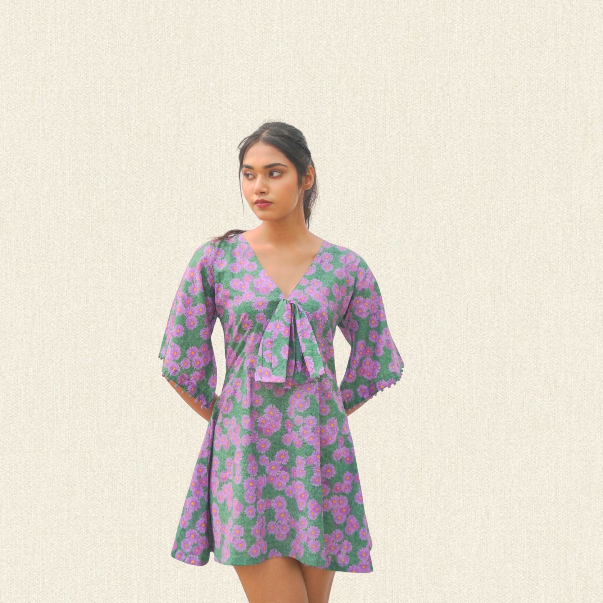 Wild Flower Bow-Dress