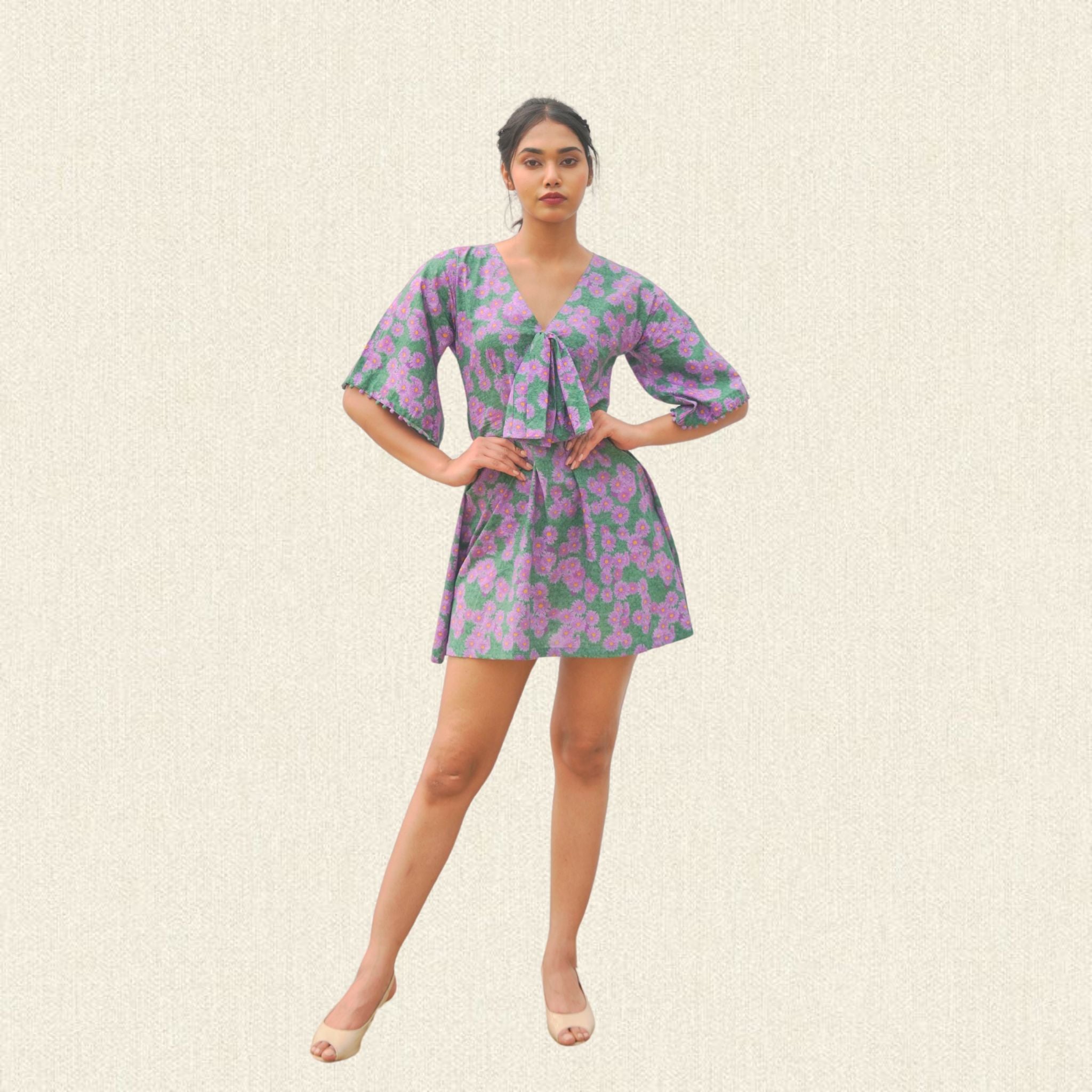 Wild Flower Bow-Dress