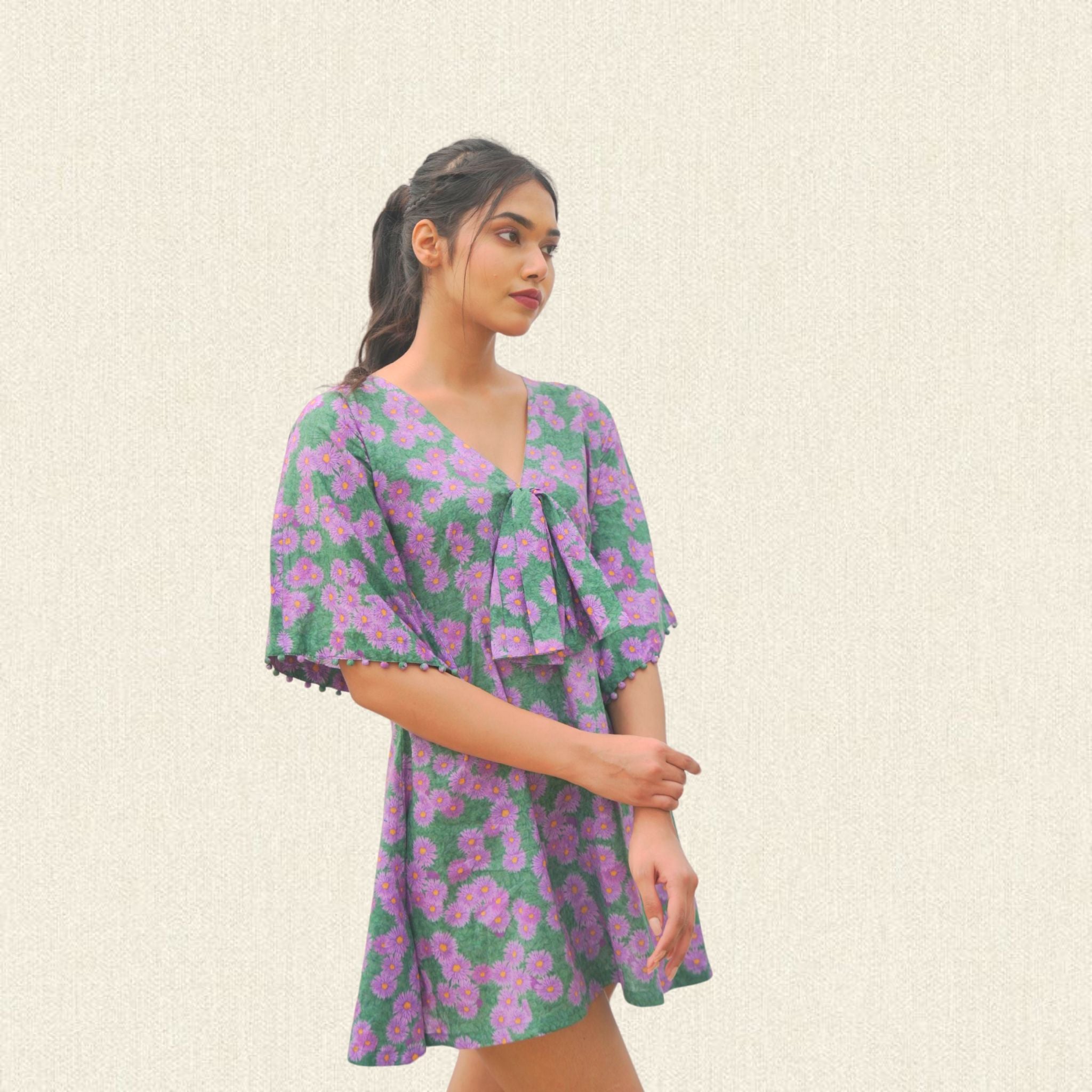 Wild Flower Bow-Dress