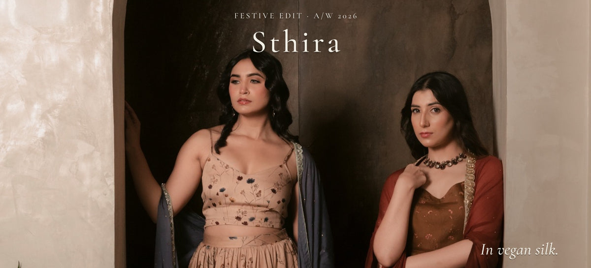 Sthira festive edit A/W 2026 homepage cover