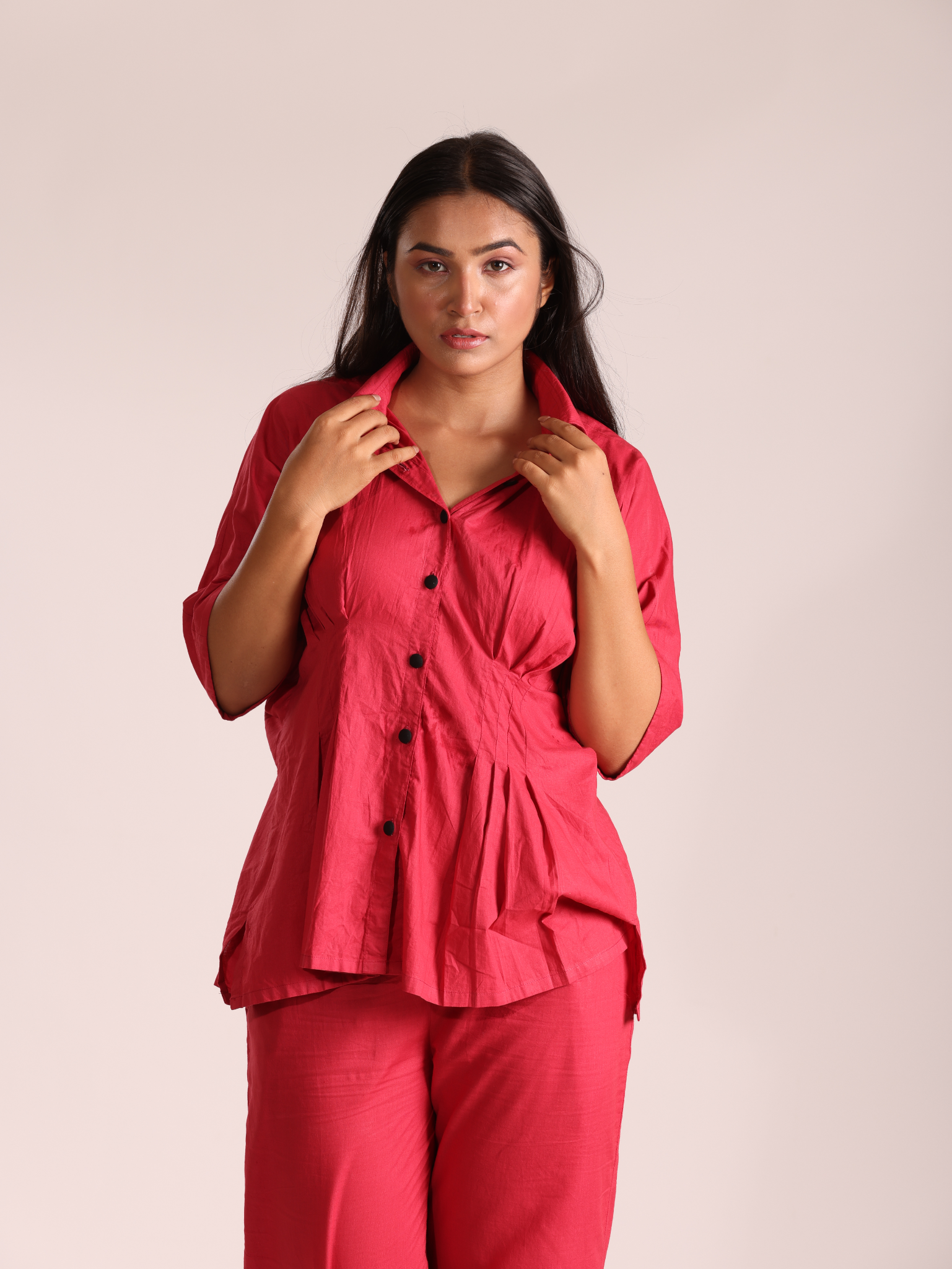 Carmine co-ord set