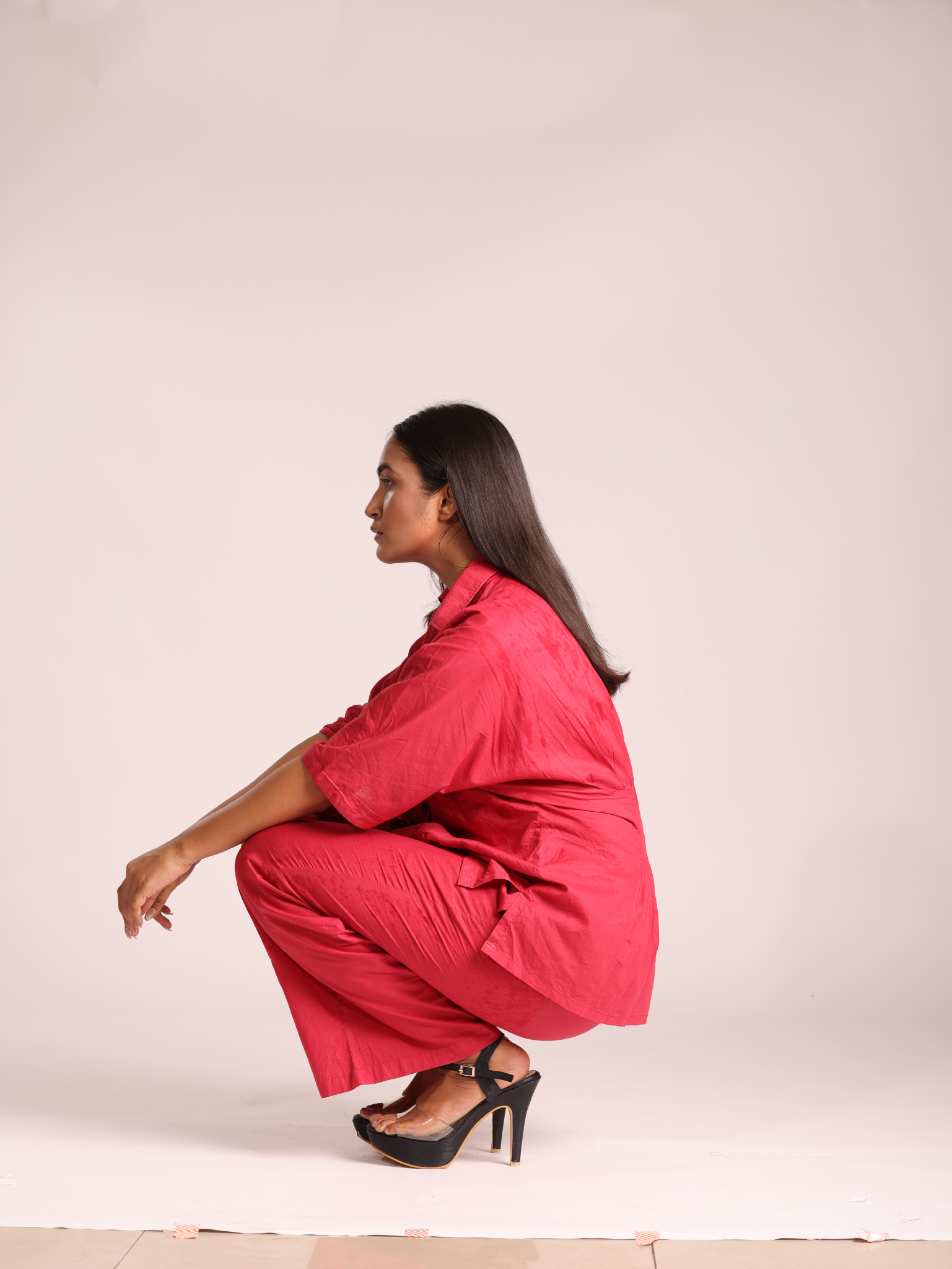 Carmine co-ord set