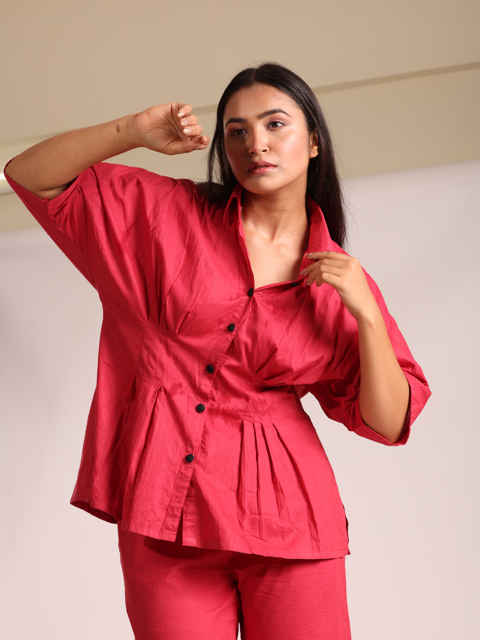Carmine co-ord set