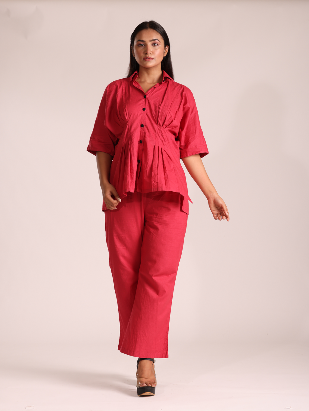 Carmine co-ord set